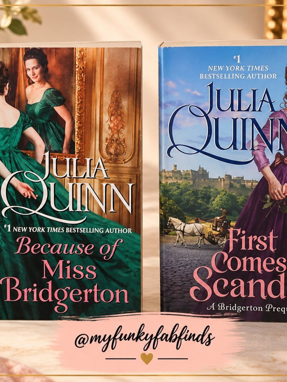 Bridgerton Prequel Set - Because of Miss Bridgerton & First Comes Scandal